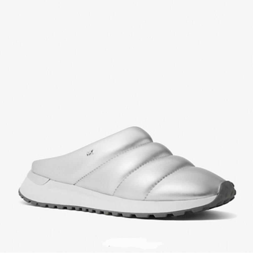 Michael Kors Epic Slip-On Metallic Quilted Leather Sz 8.5M